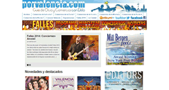 Desktop Screenshot of porvalencia.com